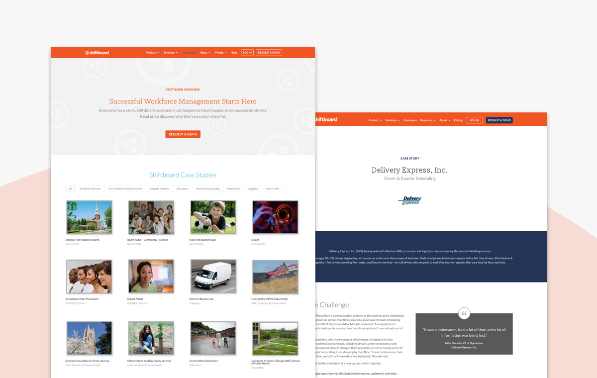 Shiftboard Case Studies Shiftboard Case Studies