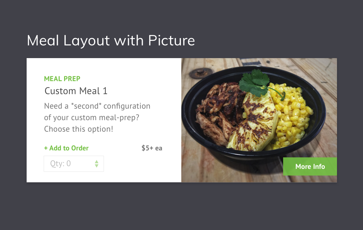 Eat Fresh Components with Pic